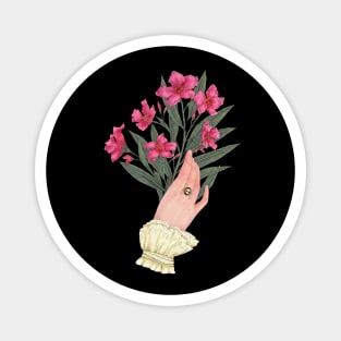 Oleander Victorian hand Magnet